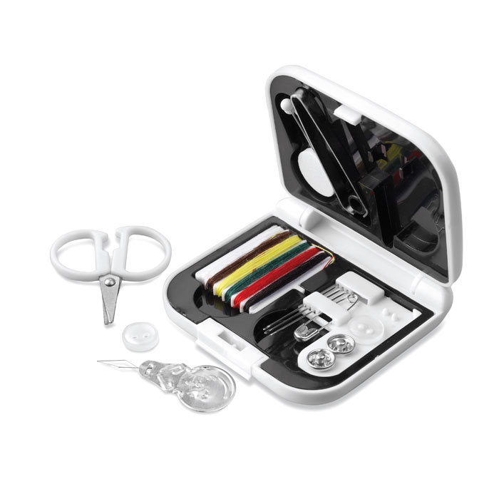 Compact sewing kit with logo printing