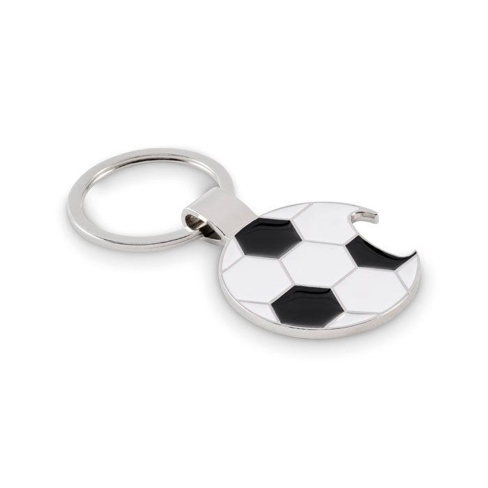 Football keyring with opener with logo printing
