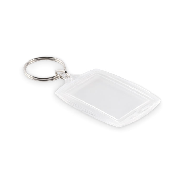 Classic acrylic keyring with logo printing