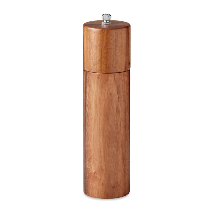 Pepper grinder in acacia wood with your logo
