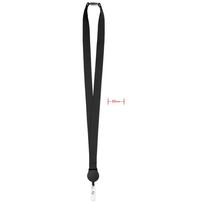 Lanyard with retractable badge clip with your logo