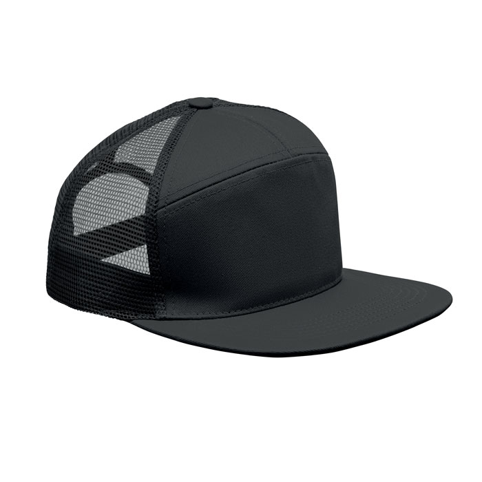 7-panel flat visor cap with your logo