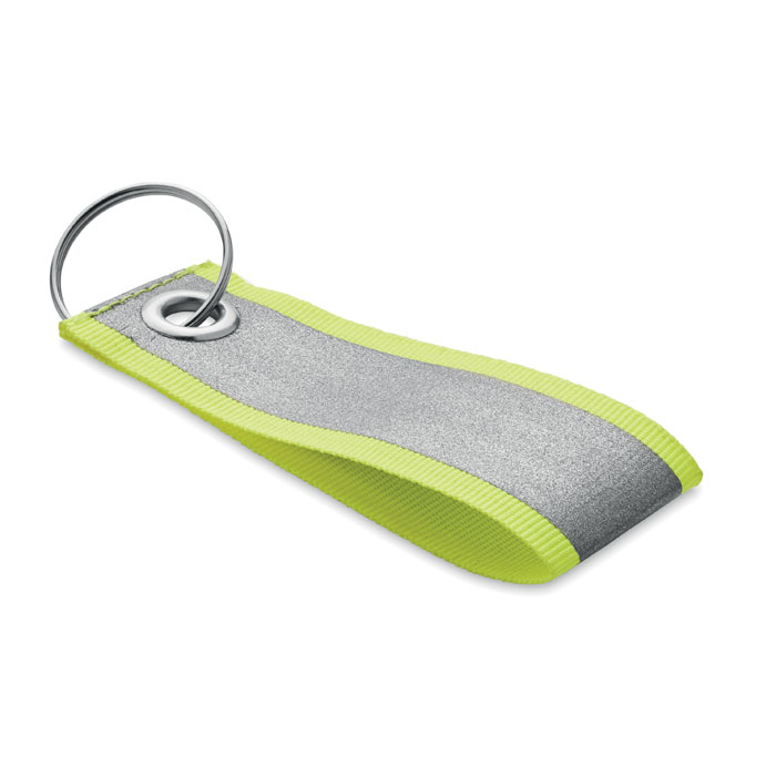 Reflective key ring with logo printing