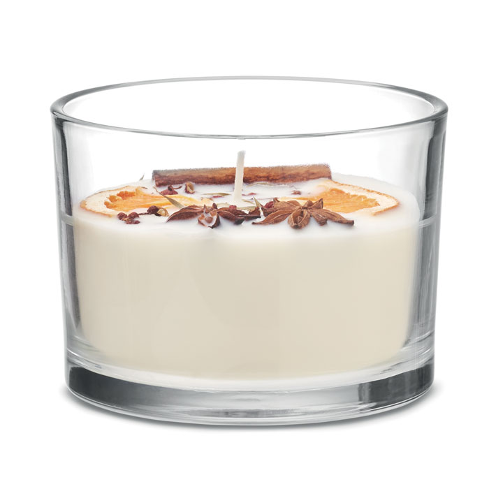 Plant-based wax candle 300 g with your logo
