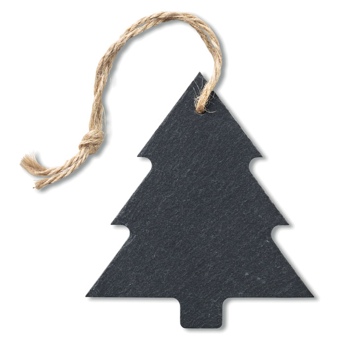 Slate Christmas tree hanger with your logo