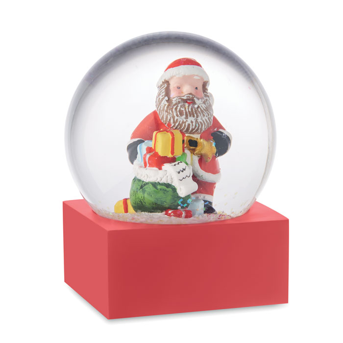 Glass snow globe ornament with your logo
