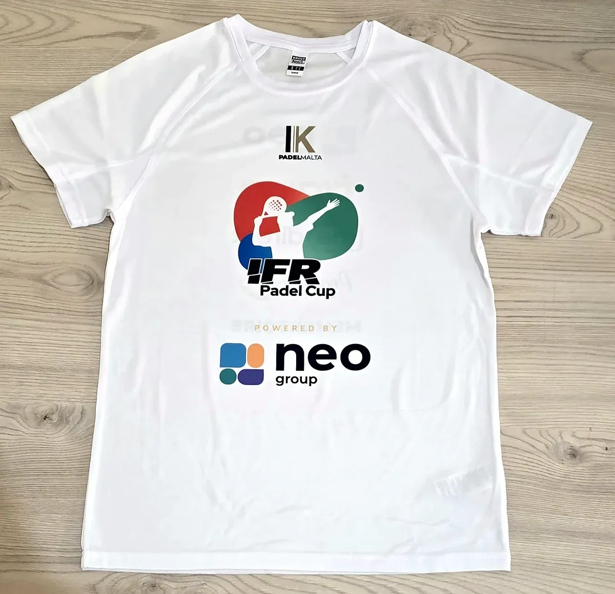Event tees branded for IFR Padel Cup