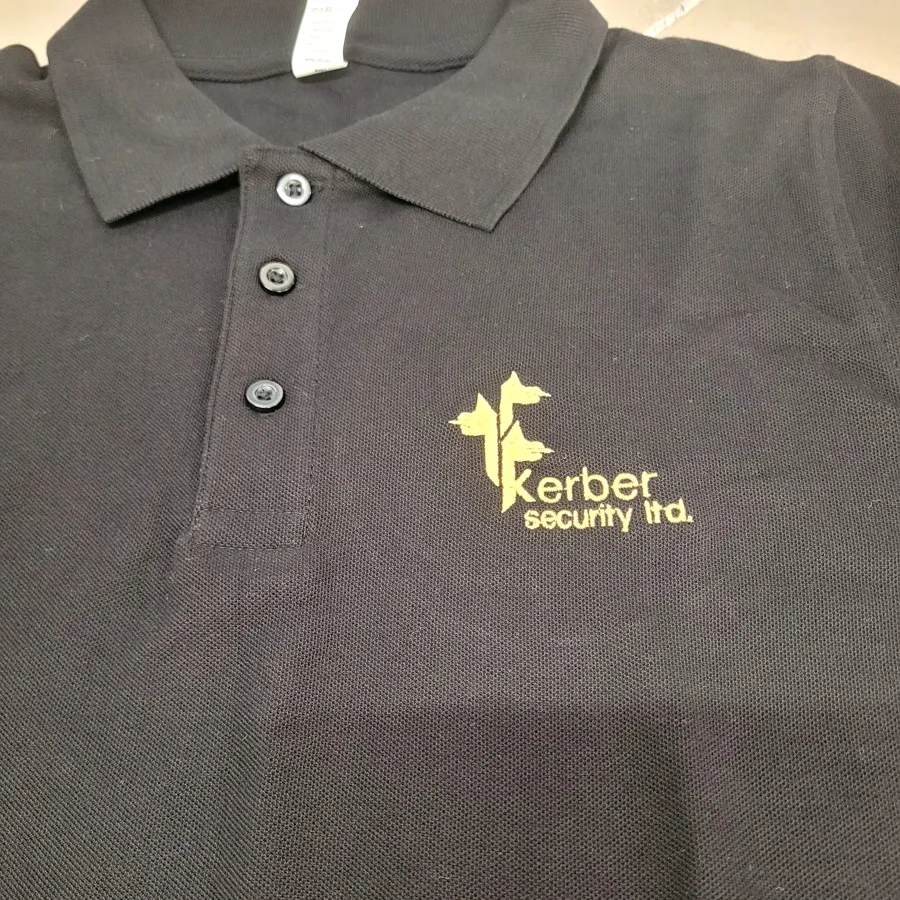 Embroidered polos for Kerber Security